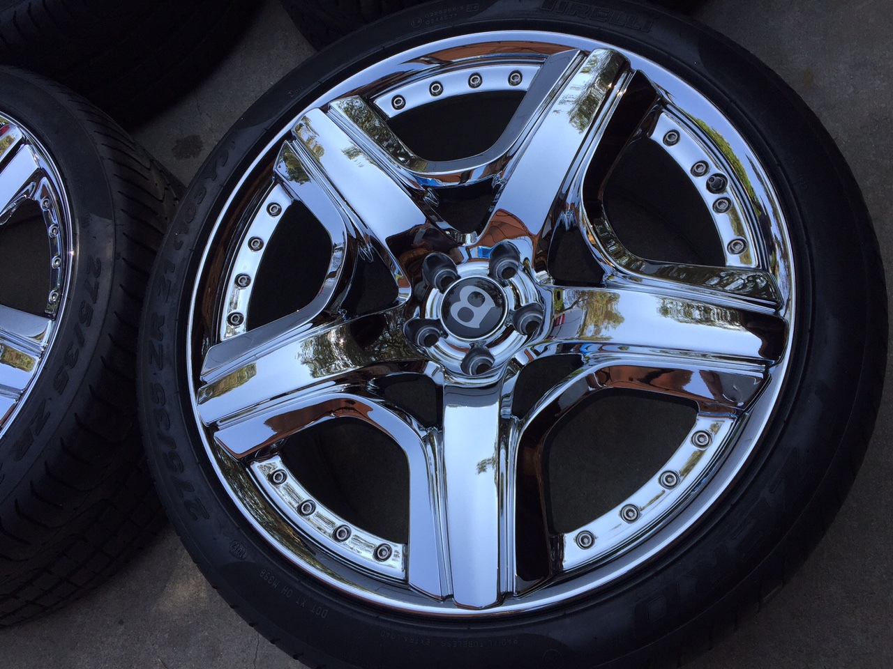 21 NEWLY CHROME BENTLEY MULLINER OEM FACTORY WHEELS RIMS FLYING SPUR CONTINENTAL