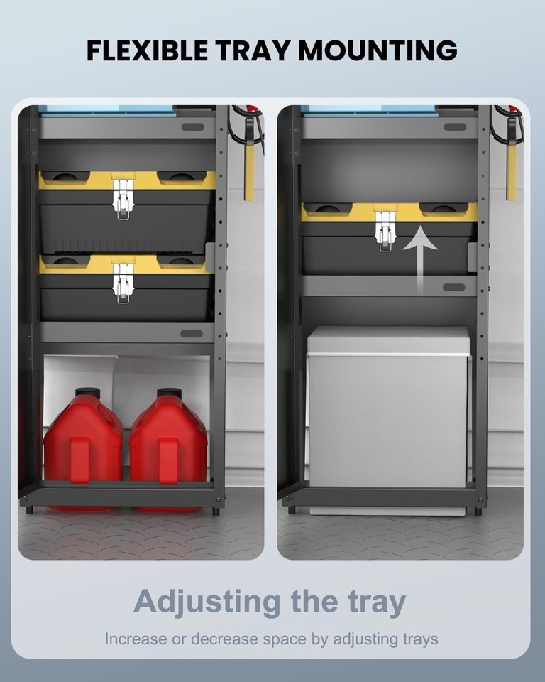 Lockable Van Shelving Van Storage Cabinet w/hook for Full-Size Cargo ...