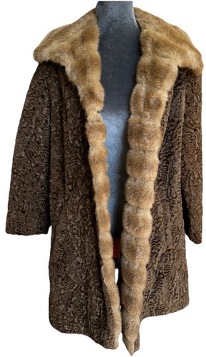 Vintage 60’s Penny Lane Afghan Faux Persian Lamb Coat 15/16 USA Union-Made - Picture 22 of 23