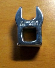 EASCO TOOLS Crowfoot Wrench, Chrome, 3/8 in Dr, 11mm *MADE IN USA* (64511)