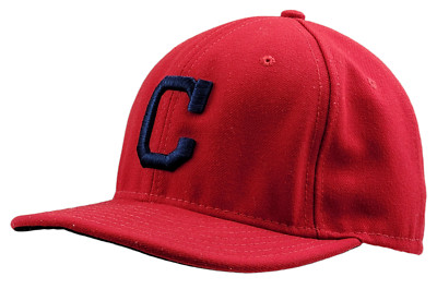 New Era 59Fifty Cleveland Indians Block C Men's 7-3/8 Fitted Cool Base Hat Cap