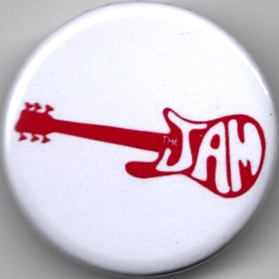 Mod Bage THE JAM Pin Button Badge 25mm - MOD PUNK SCOOTER WELLER FOXTON BUCKLER ...