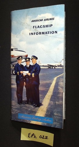1953 American Airlines Flight Folder 5 pcs: Welcome Aboard, Routenkarte, Ephemera