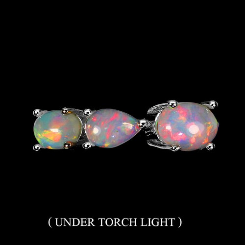 Orecchini di lusso in argento sterling pietra principale opale opale | Acquisti Online su