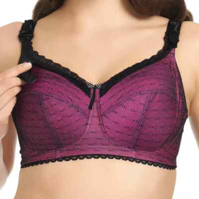 Freya Rosie Still BH Fuchsia Rosa Gr. 36D Fütterung Bügelfrei Drop Cup 1212