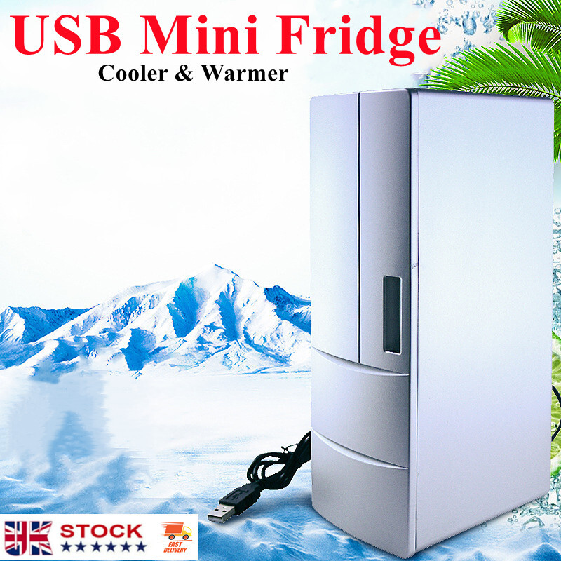 small beverage fridge with ice maker