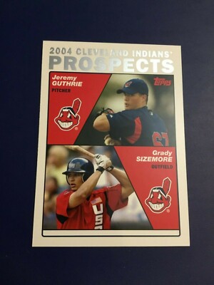 2004 Topps # 688 GRADY SIZEMORE Rookie RC Prospects Cleveland Indians Nice LOOK