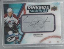 Tyson Jost 2017-18 Upper Deck Ice Rinkside Signings Autograph #RSTJ 