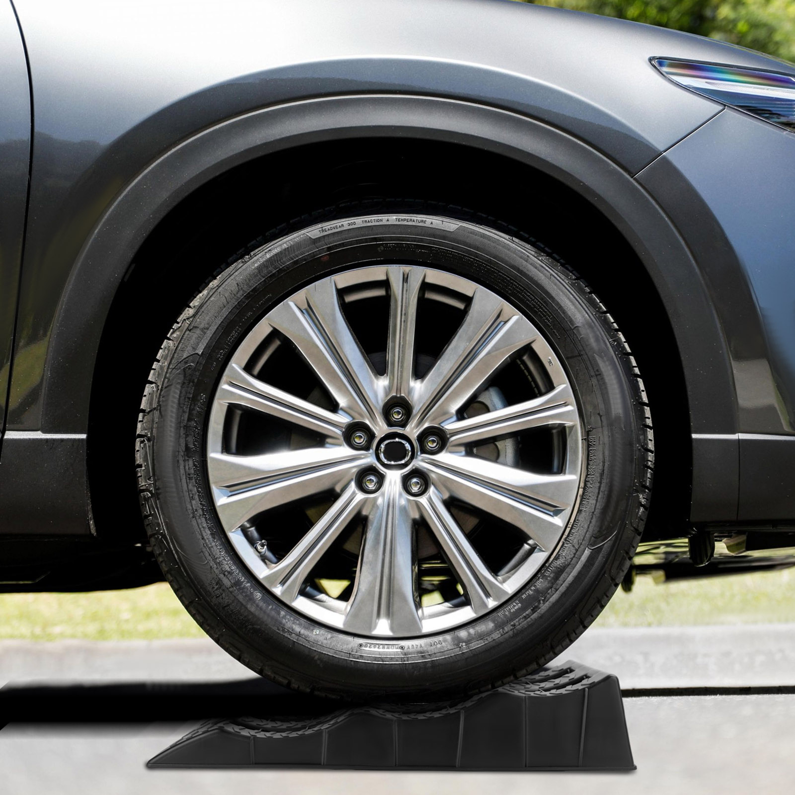 2PCS Wavy Ramp Car Ramps Plastic Kerb Ramps Heavy Duty Car Lift Ramps ...