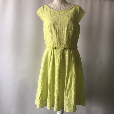 Principles BEN de LISI Dress Lime Green Summer 50's Special Occasion UK 12  | eBay