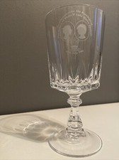 Crystal goblet celebrating the marriage of Prince Charles and Diana Spencer 1981