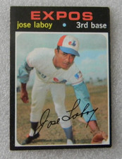 1971 TOPPS BASEBALL CARD #132 JOSE LABOY MONTREAL EXPOS EX FEB010