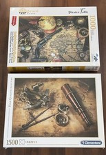 Puzzles Pirates Table 1000  Clementoni 1500 pc. Set of 2 New  Sealed