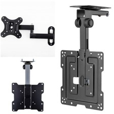 TV Tilt Swivel Flip Down Folding Ceiling Wall Mount Bracket 14" - 43" Loft Roof