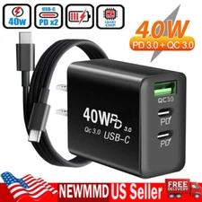 PD 40W Fast Charger Power Adapter & Cable For Samsung A73 A53 A33 A72 A52 A32 5G