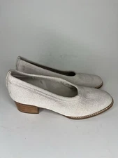 stuart weitzman Shoes Pumps Heels Women Size 4.5M Ivory Textile