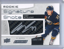 2018-19 Upper Deck Engrained Casey Mittelstadt Rookie Signature Shot /149