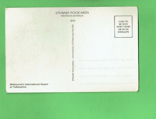 UNSENT POSTCARD - MELBOURNE AIRPORT - TULLAMARINE - 第 2/2 張圖片