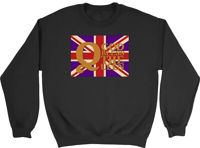 God Bless The Queen 70th Platinum Jubilee Herren Damen Sweatshirt Pullover Geschenk