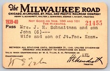 1906 Chicago, Milwaukee & St. Paul Railway Trip Pass Ticket No. 5810 — listing 2