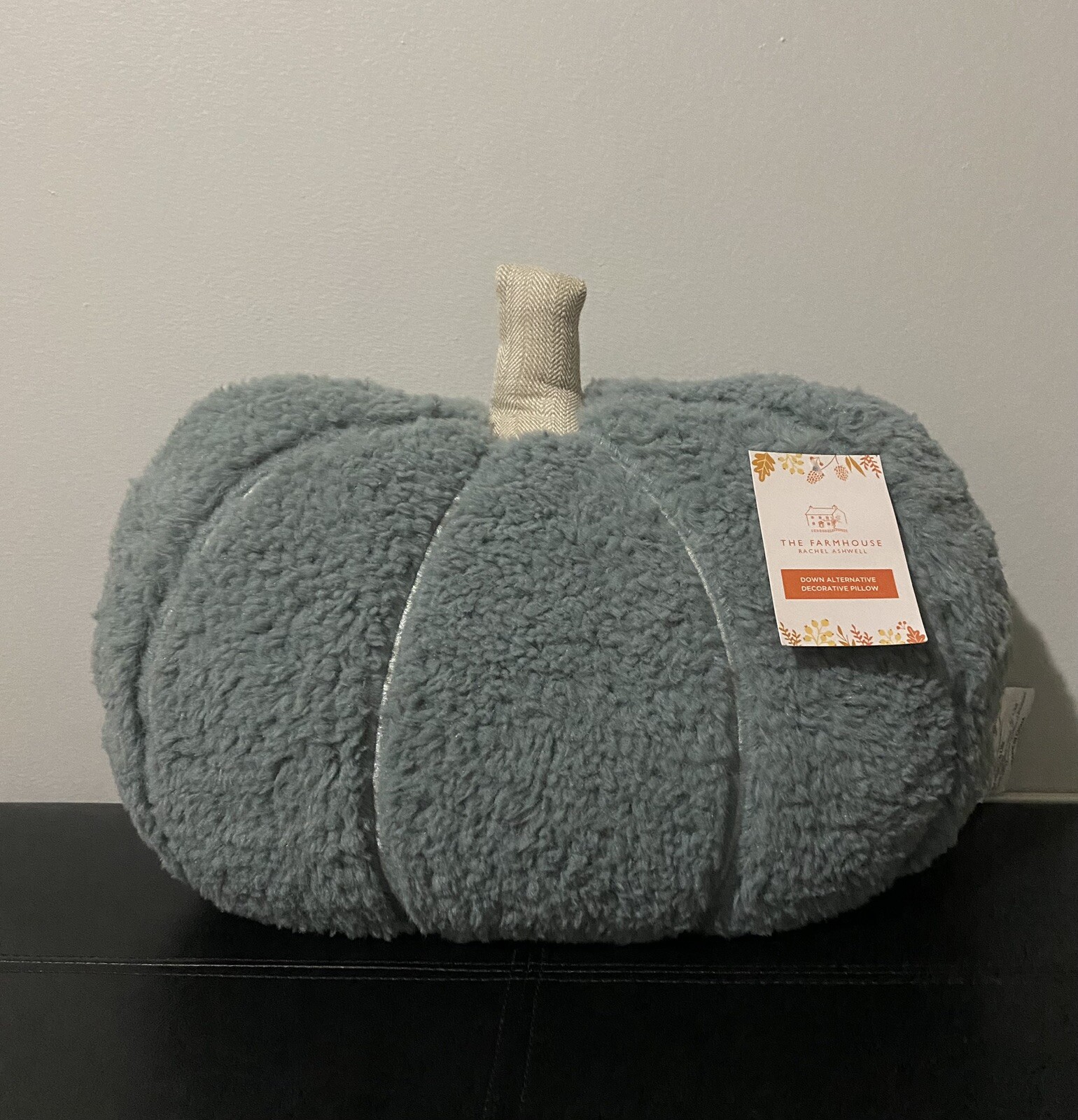 Halloween Cozy Sherpa Pumpkin Pillow Farmhouse Rachel Ashwell 15” x 18 ...