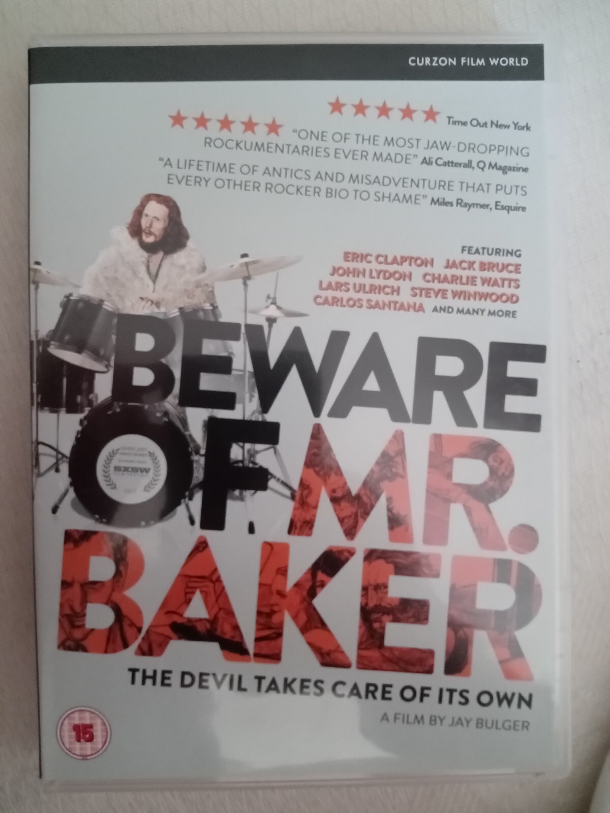 Beware Of Mr Baker (DVD, 2013) Ginger Eric Clapton Johnny Rotten Carlos Santana