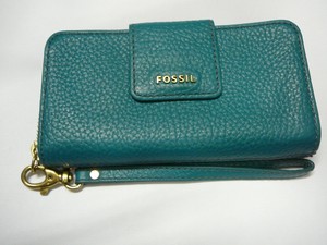fossil green purse