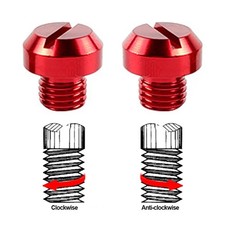 Motorcycle Mirror Hole Plug Screws M8 M10 x 1.25 Aluminium 2 Pack