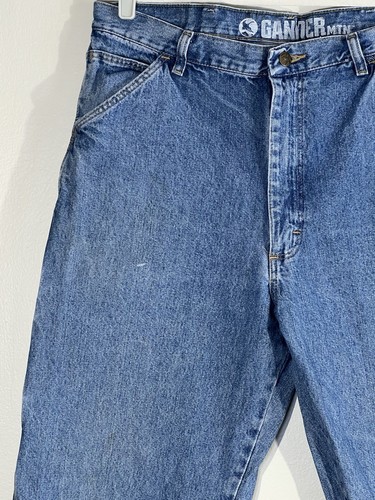 Gander Mountain Blue Jeans Men’s Size 36 X 32 Work Pant Carpenter All Cotton - Picture 6 of 9