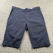 M.Nii Makaha Shorts Mens Size 30 Waianae Oahu Hawaii USA Made Blue Chino