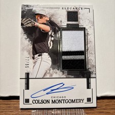 2025 Panini Impeccable - Elégance Jersey Autographs Colson Montgomery Two Tone