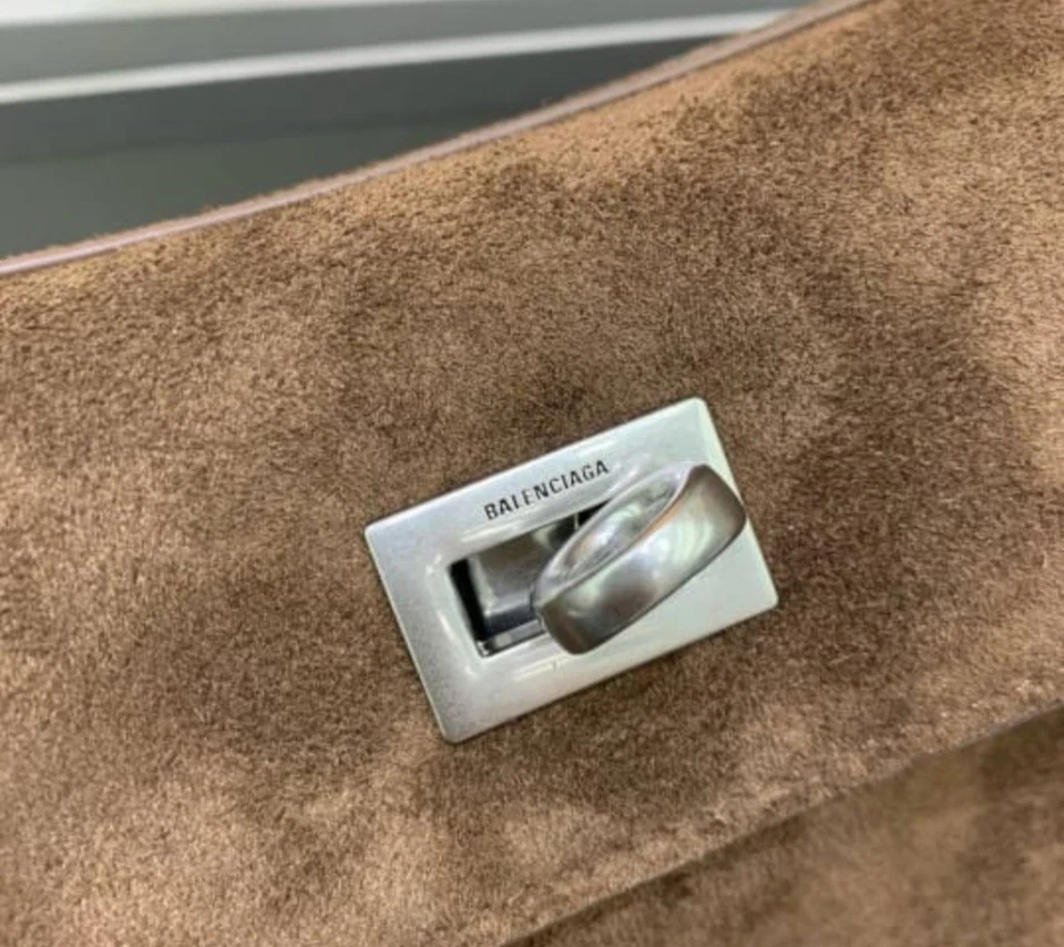 BALENCIAGA Bel Air Pequeño Marrón Llevar Todo Mango Superior Foto 2 de 4