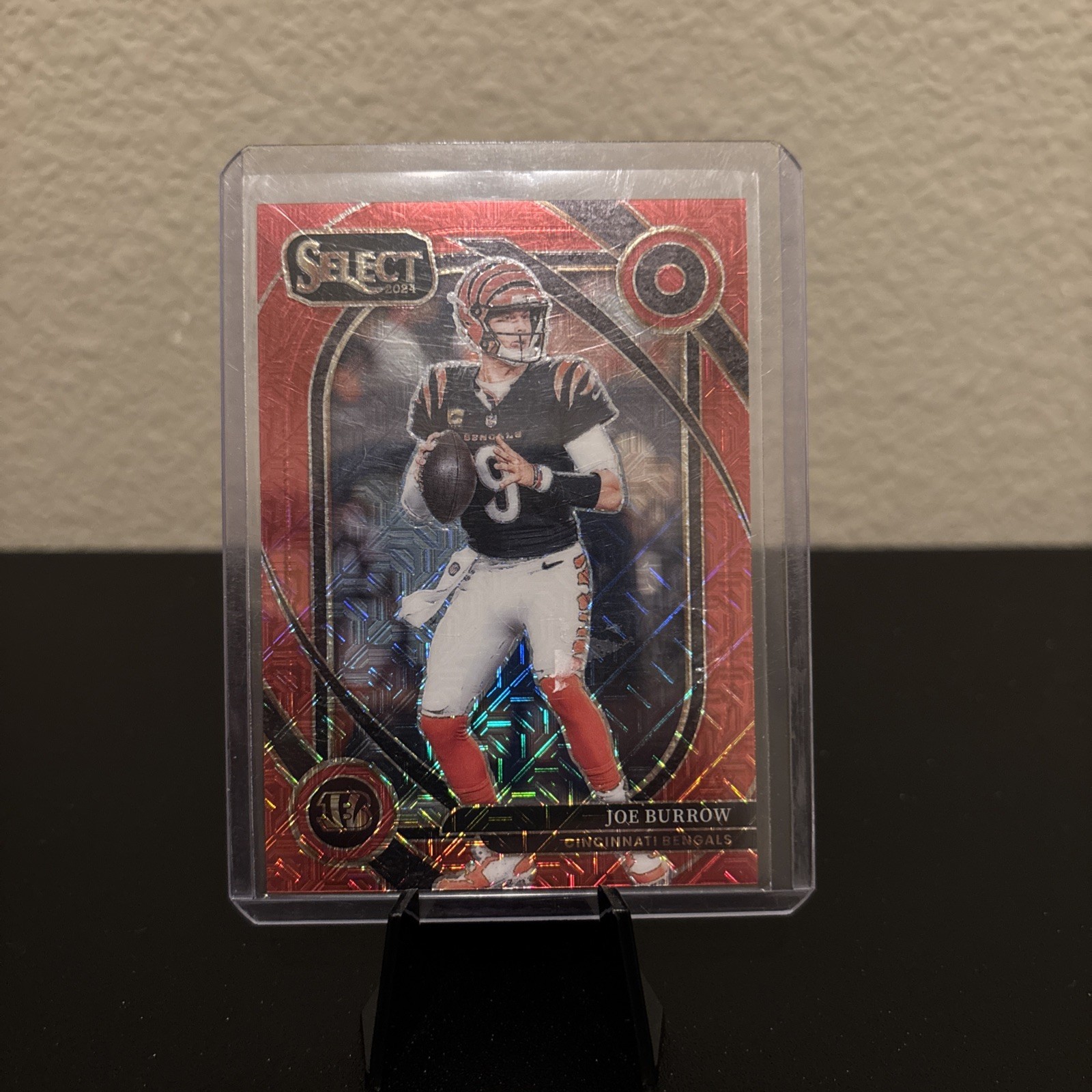 2024 Joe Burrow Panini Select Club Level Red Mojo Prizm /49 #230 Cincy Bengals