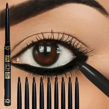 3PCS/9PCS Long-Lasting Waterproof Black Eyeliner Pencil -Smudge-Proof Sweat-Resi