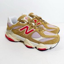 New Balance 9060 Tan Pink Sneakers Grade School Girls Size 3.5