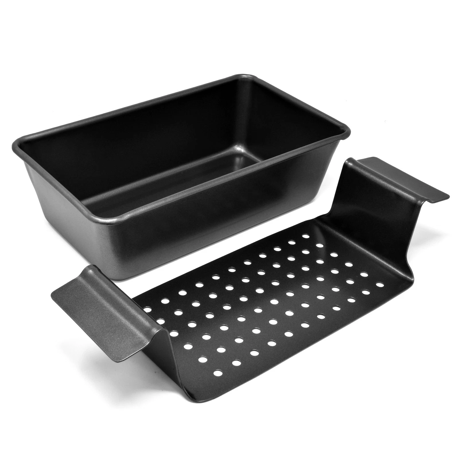 Non-Stick Meatloaf Pan with Drain Tray for Oven Baking Bread Banana Bread