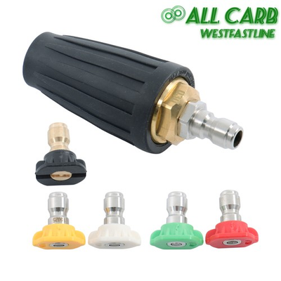 #ad #ad 4000 PSI Pressure Power 360° Rotating Turbo Nozzle 4.0 Gpm Quick Connector 1 4quot; $13.85
