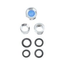 3-Piece Chrome Brass Faucet Adapter Kit for Garden Hose Watering Cleaning Tasks
