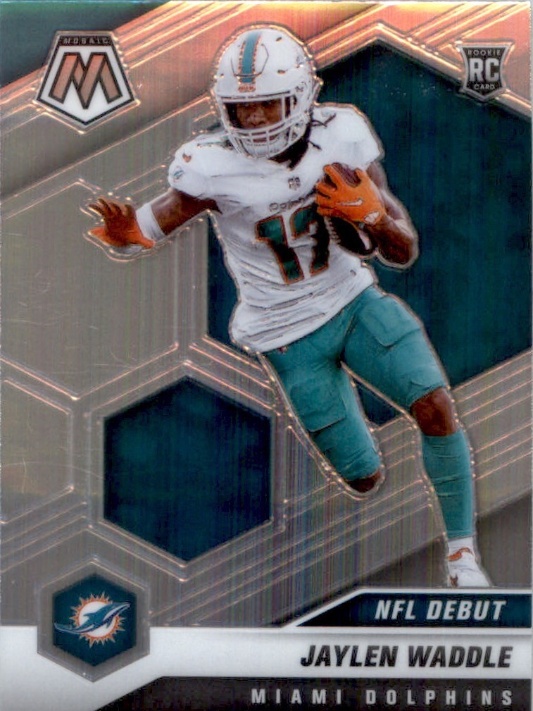 2021 Panini Mosaic - NFL Debut Jaylen Waddle #248 Silver Prizm (RC)