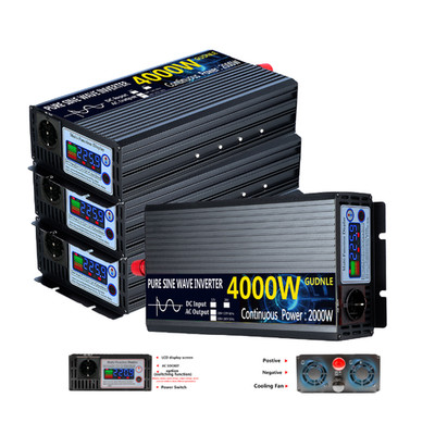 1500W 2000W 3000W 12V 24V - 230V Reiner Sinus Spannungswandler Wechselrichter
