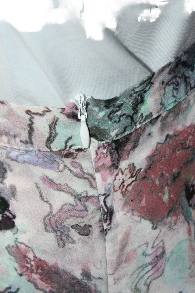 IRO Womens Floral Print Ruffled Hem Pleated Multicolored Skirt Size EUR 38 - Image 4 of 4