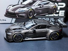 POP RACE 1/64 ASTON MARTIN VANTAGE GT3 black carbon fiber Diecast Model Car