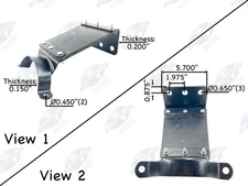 Automann 562.U75846 Exhaust Bracket Flexible Peterbilt 14-13846 1413846 New