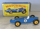 Vintage Matchbox No. 52 B.R.M. Racing Car Old Stock