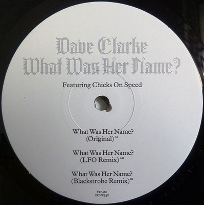 Dave Clarke - What Was Her Name - Used Vinyl Record 12 - Promo - F4593z