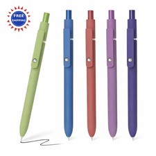 Gel Pens 5pcs 5mm Quick Dry Black Ink Fine Point FIOVER 0.5mm Smooth Writing