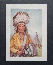 Antique 1907 print - Native American Chief - Canada - Mower Martin