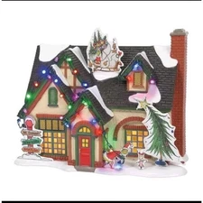 Dept 56 THE GRINCH HOUSE Snow Village Christmas Lane 6011416 Brand New In Box