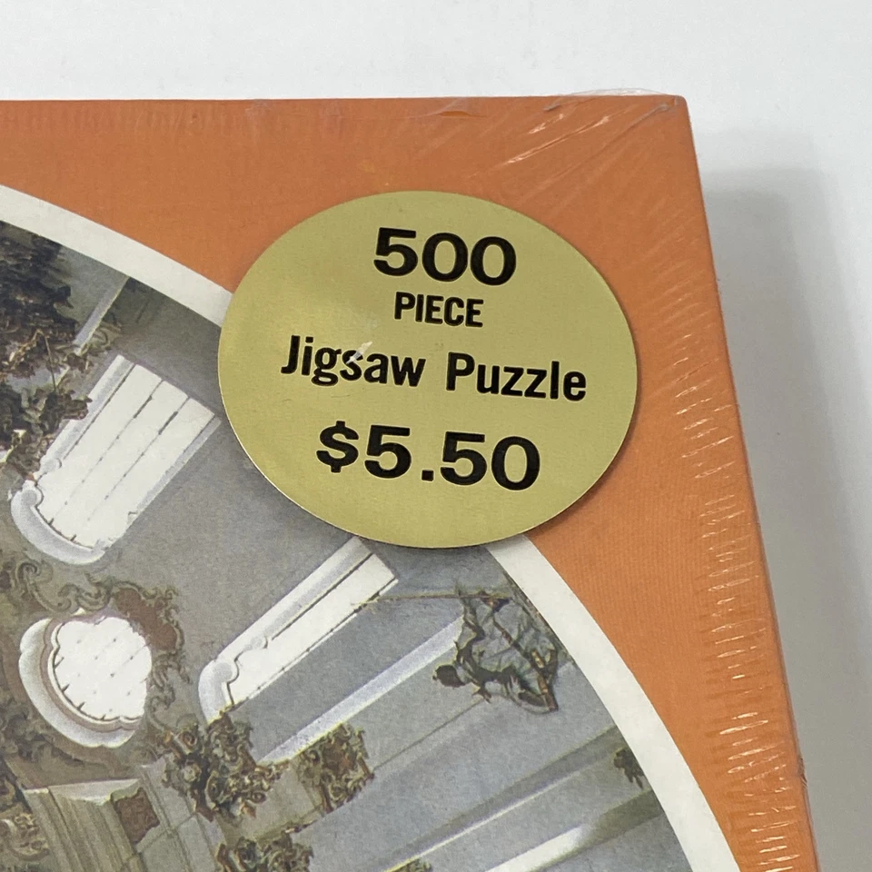 VTG Eaton Dome Interior Wies Church Round 500 Piece Puzzle 1980s Rare Sealed - Image 2 of 4