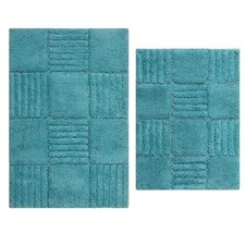 Knightsbridge Chakker Board 220 GSF Non Skid Back Bath Rug Set -